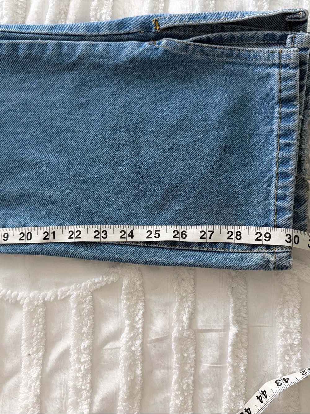 Nasty Gal High-Rise Light Blue Denim Jeans - Picture 8 of 9